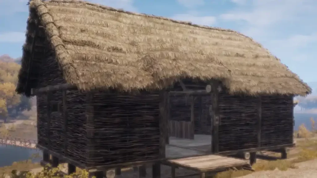 Medieval Dynasty moving settlement - Resource building now positioned in a much flatter area.