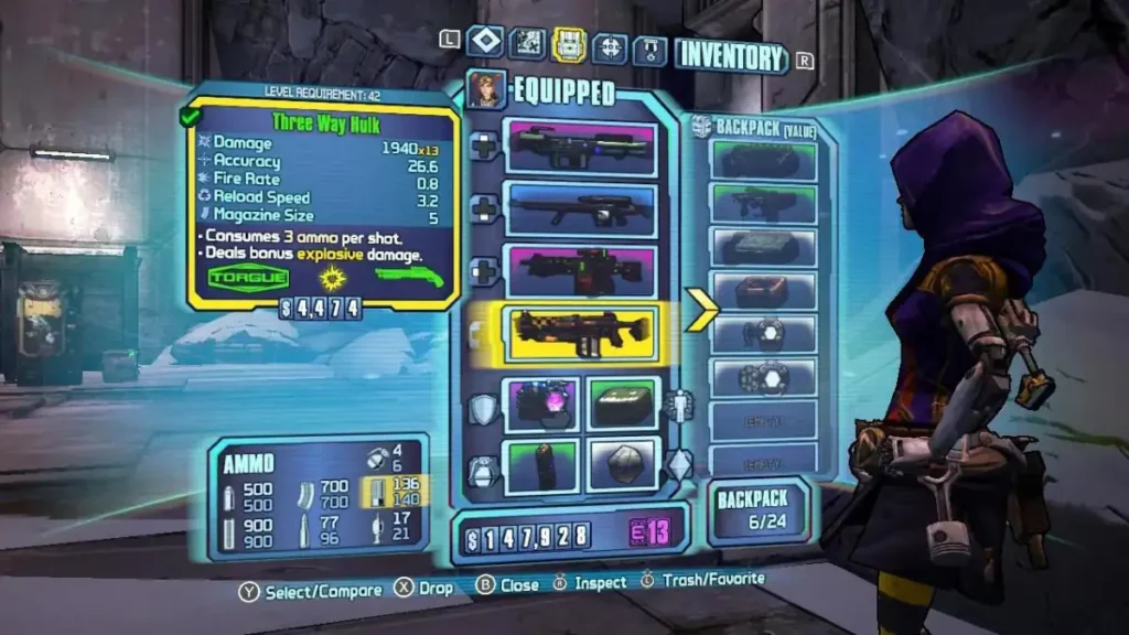 Borderlands 2 Tips: Keep a variety of weapons in your arsenal.