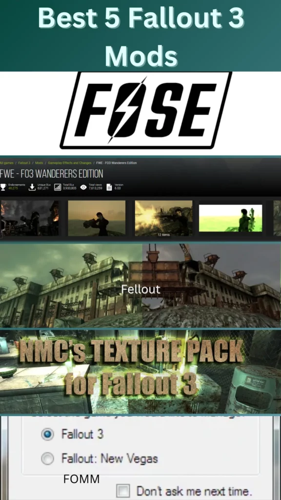 Best 5 Fallout 3 mods
