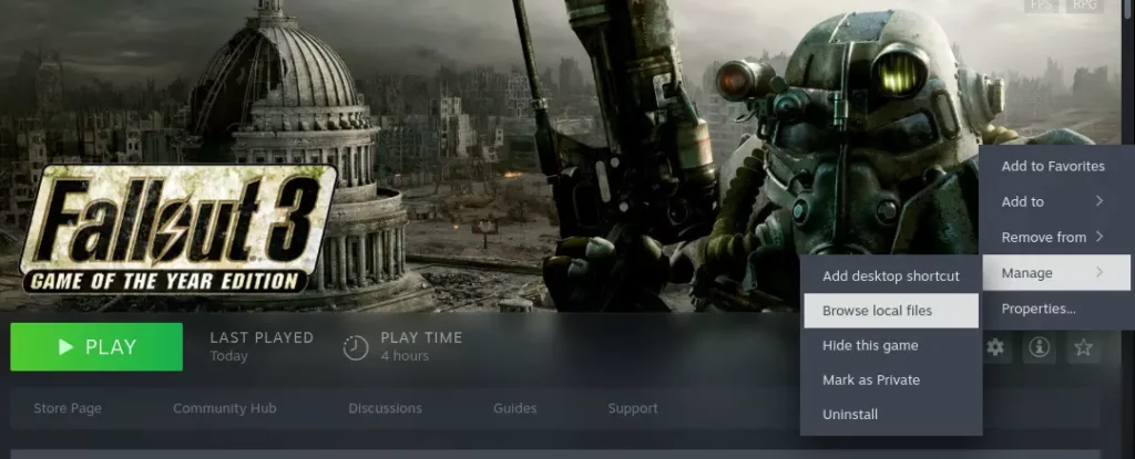 Fallout 3 mods guide: Browse Local Files
