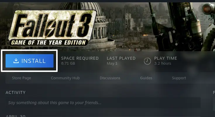 Fallout 3 Mods Guide: Installing Fallout 3 using Steam.